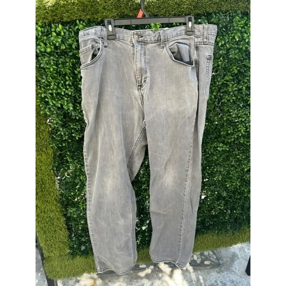 Banana Republic Mens Athletic Fit Grey Denim‎ Jeans 36 x 32 Casual Five Pocket